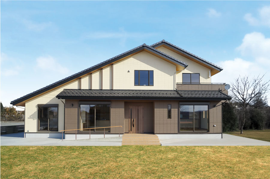 仲良し家族の2世帯住宅。